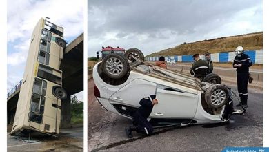 صورة حوادث المرور: وفاة شخصين وجرح 138 آخرين بالمناطق الحضرية خلال نهاية الأسبوع