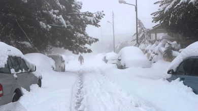 صورة تساقط ثلوج كثيفة على هذه  الولايات